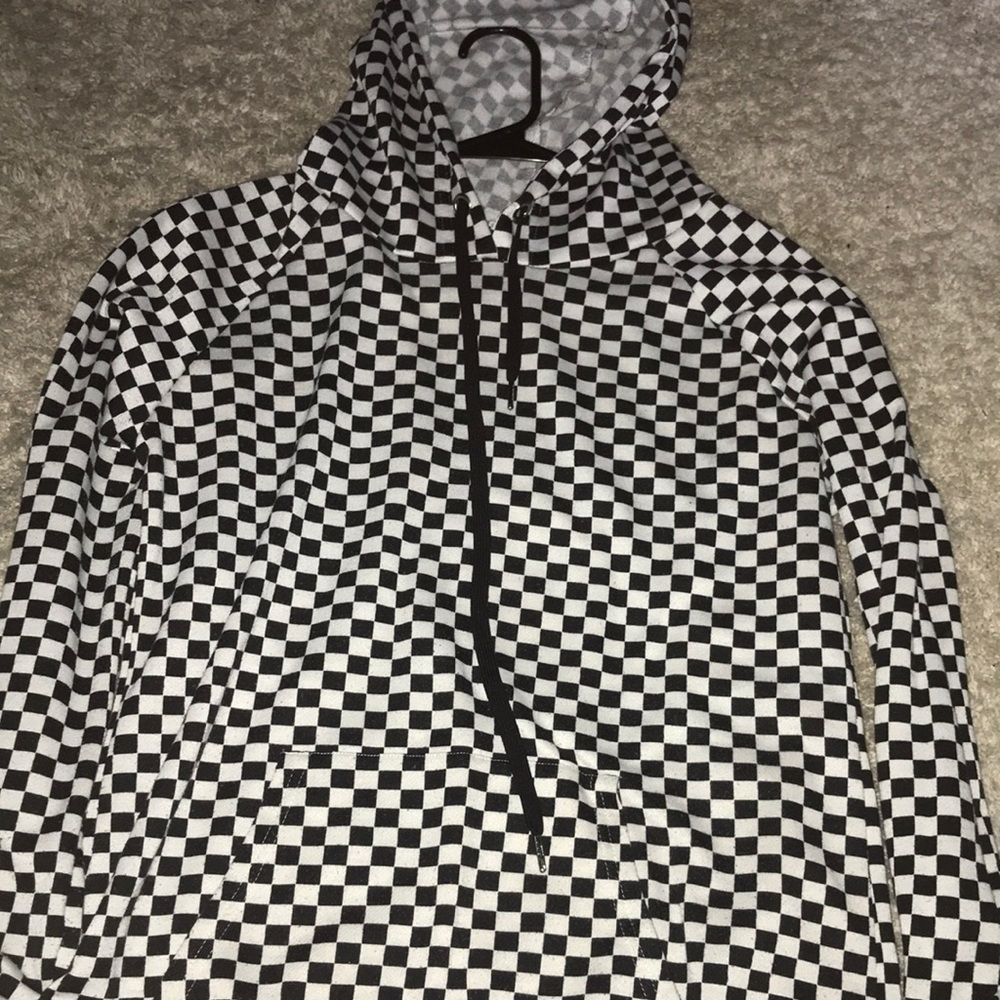 Checkered justify hoodie size medium women’s